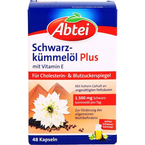Abtei Schwarzkümmelöl Plus Kapseln 48 St