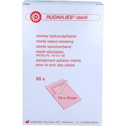 Rudavlies-steril Verbandpflaster 10x15 cm 50 St