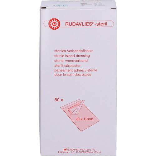 Rudavlies-steril Verbandpflaster 10x20 cm 50 St