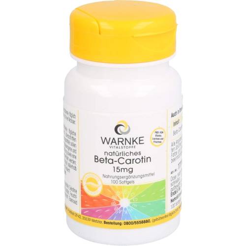 Beta Carotin Kapseln 15 mg natürlich 100 St