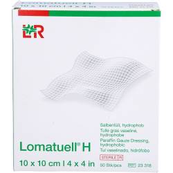Lomatuell H Salbentüll 10x10 cm steril 50 St