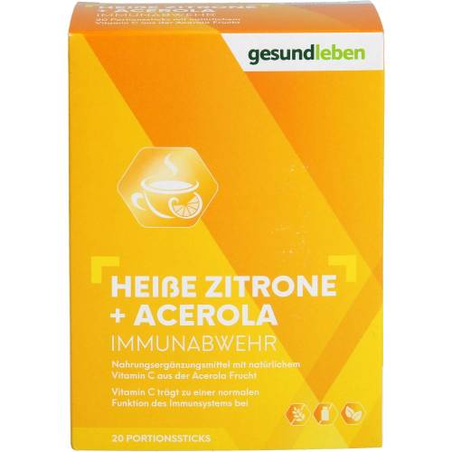 Gesund Leben heiße Zitrone+Acerola Pulver 20 St
