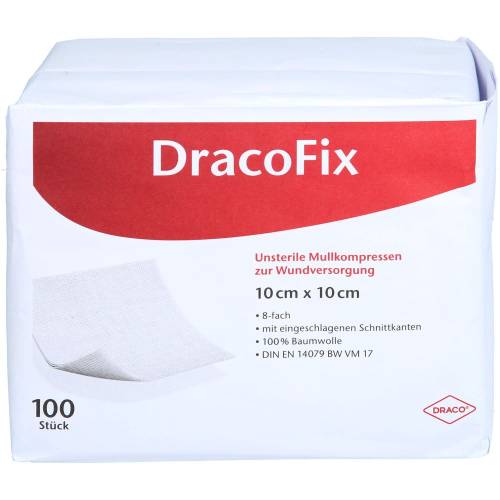 Dracofix Op-Kompressen 10x10 cm unsteril 8fach 100 St