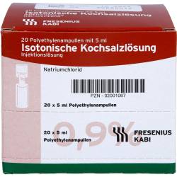 Isotonische Kochsalzlösung 0,9% Plastikampullen 100 ml
