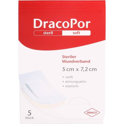 Dracopor Wundverband 5x7,2 cm steril 5 St