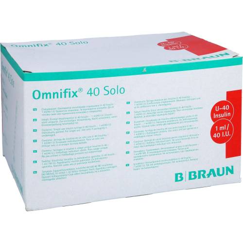 Omnifix Solo Insulinspritze 1 ml U40 100 ml