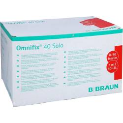 Omnifix Solo Insulinspritze 1 ml U40 100 ml