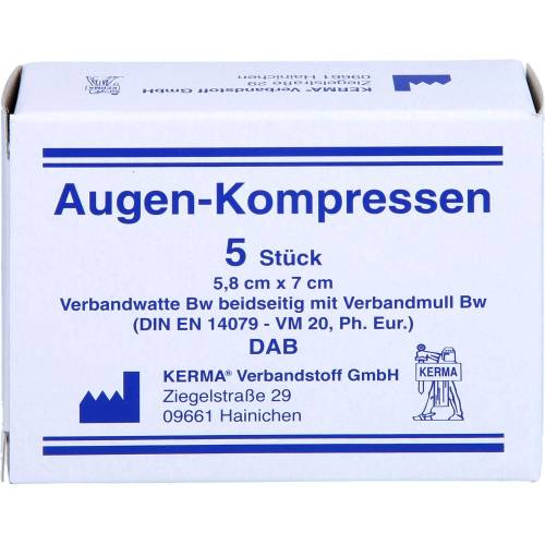 Augenkompressen 5,8x7 cm unsteril 5 St