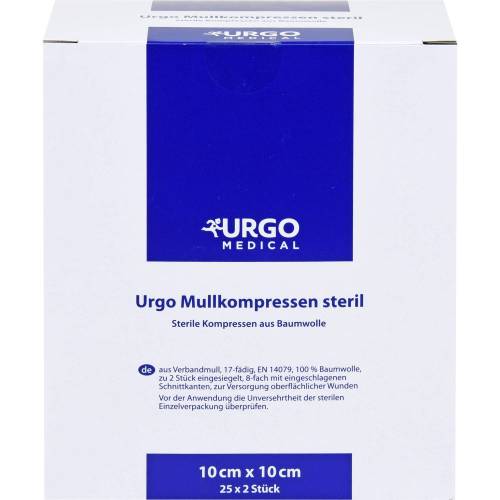 Urgo Mullkompressen 10x10 cm steril 50 St