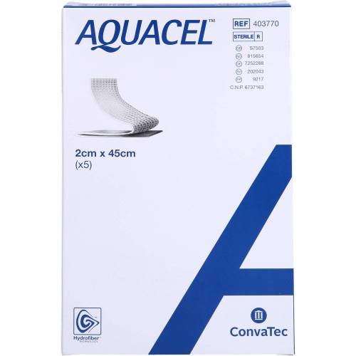 Aquacel Hydrosorption 2x45 cm Tamponaden 5 St