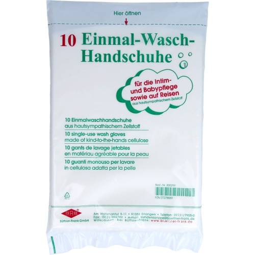 Waschhandschuhe Einmal 10 St