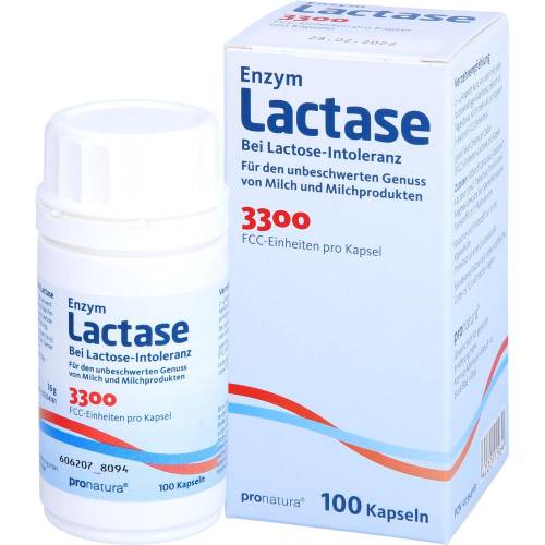 Lactase 3.300 Fcc 200 mg Kapseln 100 St