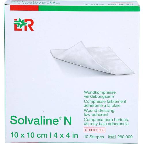 Solvaline N Kompressen 10x10 cm steril 10 St