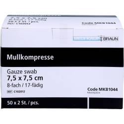 Mullkompressen 7,5x7,5 cm steril 100 St