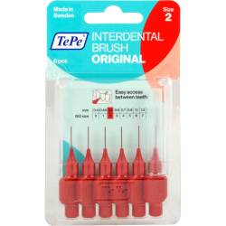 Tepe Interdentalbürste 0,5mm rot 6 St