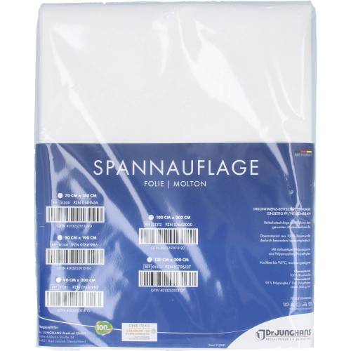 Molton Spannauflage 100x200 cm m.Folie eins. 1 St