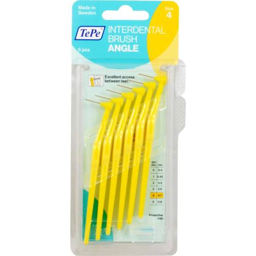 Tepe Angle Interdentalbürste 0,7mm gelb 6 St
