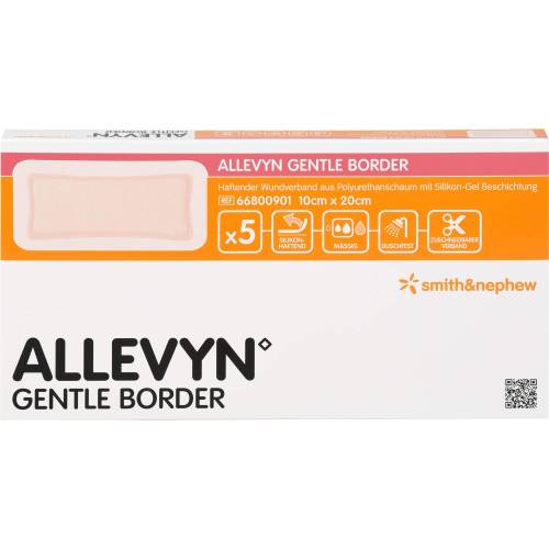 Allevyn Gentle Border 10x20 cm Schaumverb. 5 St