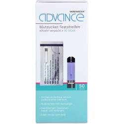 Advance Monometer Blutzucker Teststr.Gdh single 50 St