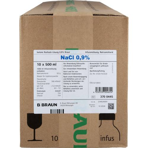 Kochsalzlösung 0,9% Glasfl. 5000 ml