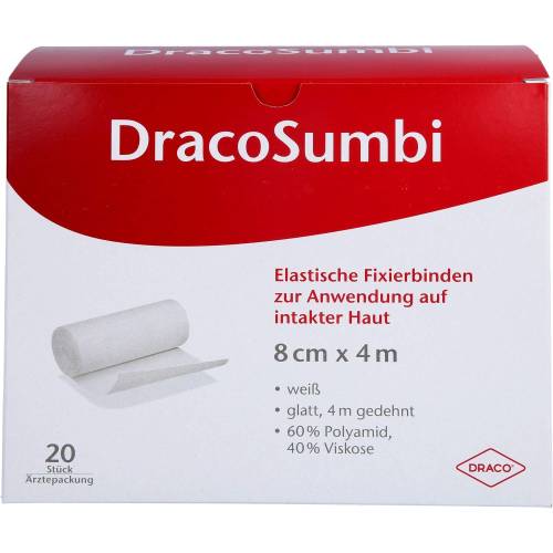 Dracosumbi Fixierbinde 8 cmx4 m weiß 20 St
