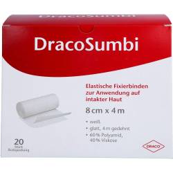 Dracosumbi Fixierbinde 8 cmx4 m weiß 20 St