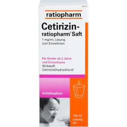 Cetirizin-ratiopharm Saft 150 ml