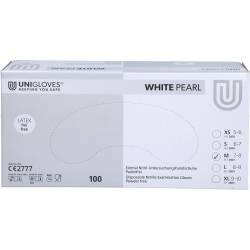 Handschuhe Einmal Nitril M weiß 100 St