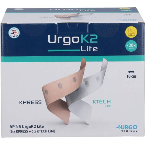 Urgok2 Lite Kompr.Syst.10cm Knöchelumf.18-25cm 6 St
