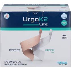 Urgok2 Lite Kompr.Syst.10cm Knöchelumf.25-32cm 6 St
