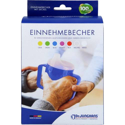 Einnehmebecher m.Griff+Deckel 12mm weiß 1 St