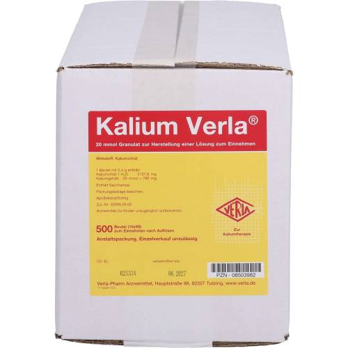 Kalium Verla Granulat Btl. 500 St