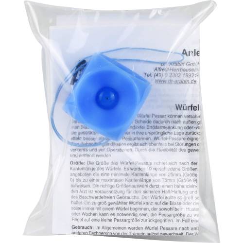 Arabin Würfel Pessar m.Innenknopf Gr.4 1 St