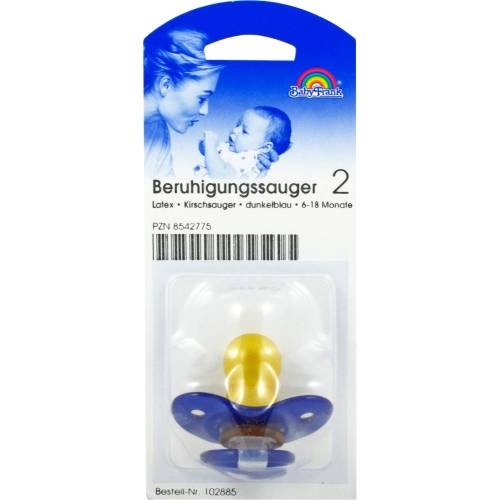 Sauger Kirsche groß gr.Scheibe dunkelblau 1 St