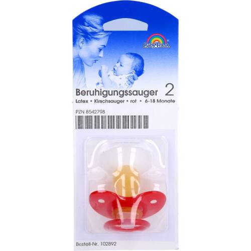 Sauger Kirsche groß gr.Scheibe rot 1 St