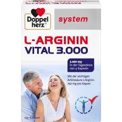 Doppelherz L-Arginin Vital 3.000 system Kapseln 120 St