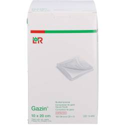 Gazin Mullkomp.10x20 cm steril 12fach extra groß 100 St