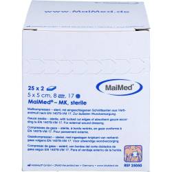 Mullkompressen 5x5 cm steril 8fach 50 St