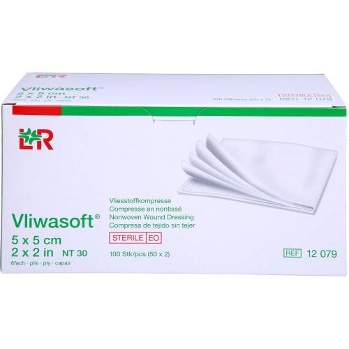 Vliwasoft Vlieskompressen steril 5x5 cm 6l. 100 St