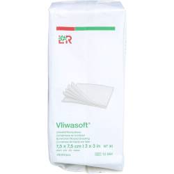Vliwasoft Vlieskompressen unsteril 7,5x7,5 cm 6l. 100 St