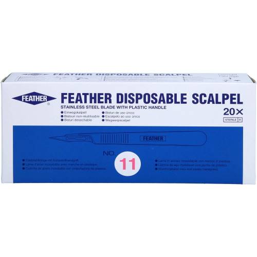 Skalpell Einmal Figur 11 Feather 20 St