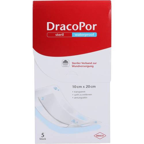 Dracopor waterproof Wundverband 10x20 cm steril 5 St