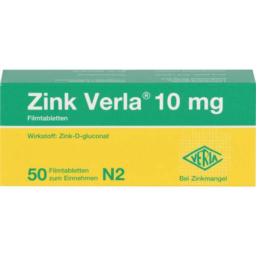Zink Verla 10 mg Filmtabletten 50 St