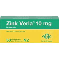 Zink Verla 10 mg Filmtabletten 50 St