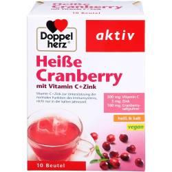Doppelherz heiße Cranberry m.Vit.C+Zink Granulat 10 St