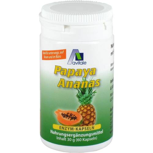 Papaya Ananas Enzym Kapseln 60 St