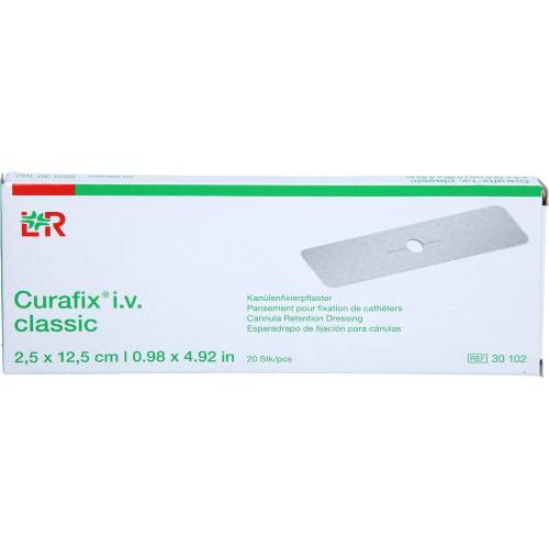 Curafix i.v. classic Pflaster 2,5x12,5 cm 20 St