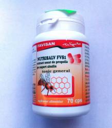 Nutrisalv FVS1 Extract de propolis pe suport alcalin 70cps Favisan