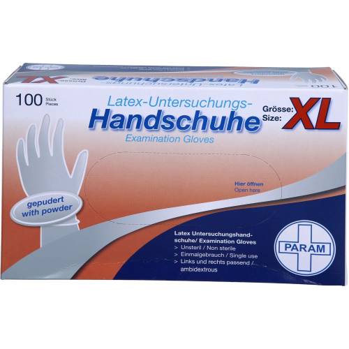 Handschuhe Einmal Latex gepudert Xl 100 St
