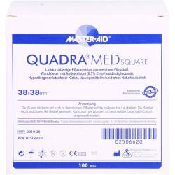 Quadra Med quadratisch 38x38 mm Streifen Master Aid 100 St